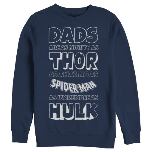 Men’s Marvel Father’s Day Avengers Dad Traits Sweatshirt