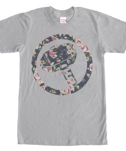 Men’s Marvel Hammer Thor Floral Print T-Shirt