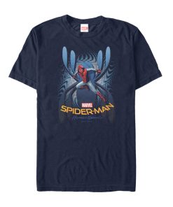 Men’s Marvel Spider-Man Homecoming Logo Pattern T-Shirt