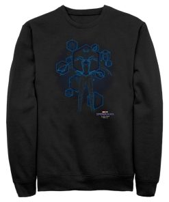 Men’s Marvel Spider-Man No Way Home Black Suit Blueprint Sweatshirt
