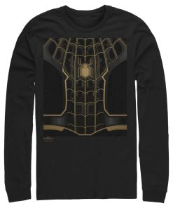Men’s Marvel Spider-Man No Way Home Black Suit Long Sleeve Shirt