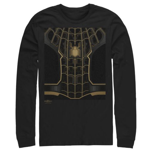 Men’s Marvel Spider-Man No Way Home Black Suit Long Sleeve Shirt