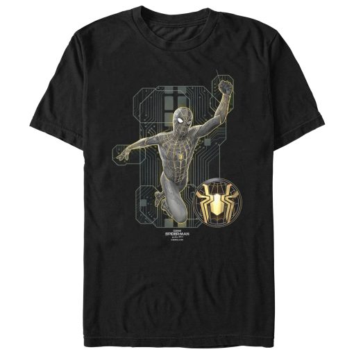 Men’s Marvel Spider-Man No Way Home Black Suit Tech T-Shirt