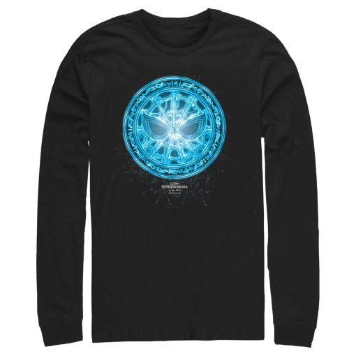 Men’s Marvel Spider-Man No Way Home Blue Spidey Rune Long Sleeve Shirt