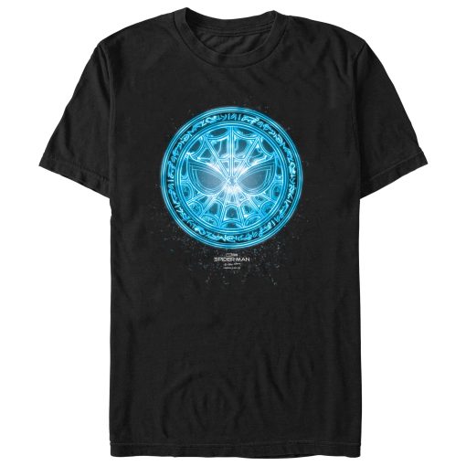 Men’s Marvel Spider-Man No Way Home Blue Spidey Rune T-Shirt