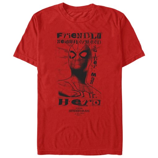 Men’s Marvel Spider-Man No Way Home Friendly Neighborhood Hero T-Shirt