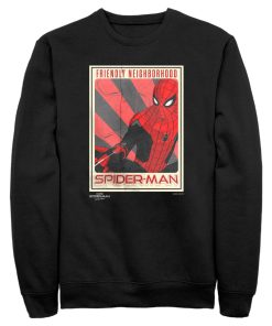 Men’s Marvel Spider-Man No Way Home Friendly Neighborhood Poster Sweatshirt