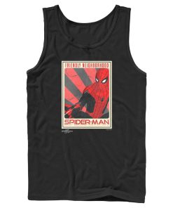 Men’s Marvel Spider-Man No Way Home Friendly Neighborhood Poster Tank Top