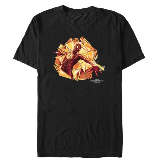 Men’s Marvel Spider-Man No Way Home Gold Web Shot T-Shirt