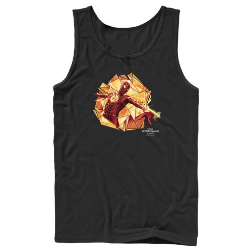 Men’s Marvel Spider-Man No Way Home Gold Web Shot Tank Top