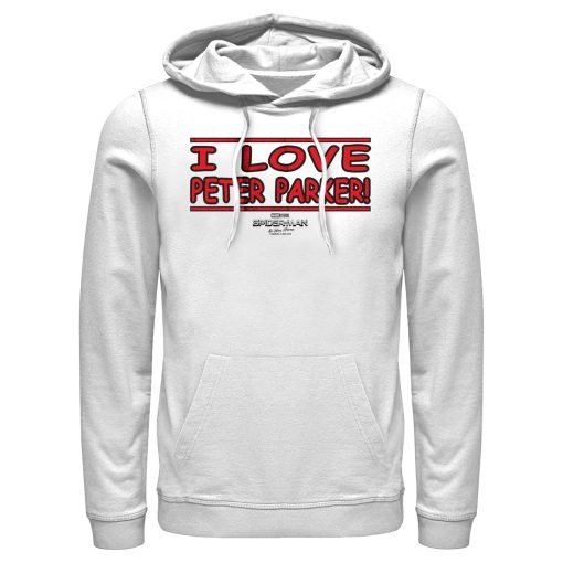 Men’s Marvel Spider-Man No Way Home I Love Peter Parker Pull Over Hoodie