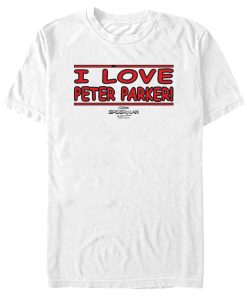 Men’s Marvel Spider-Man No Way Home I Love Peter Parker T-Shirt