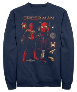 Men’s Marvel Spider-Man No Way Home Iron Suit Gear Sweatshirt