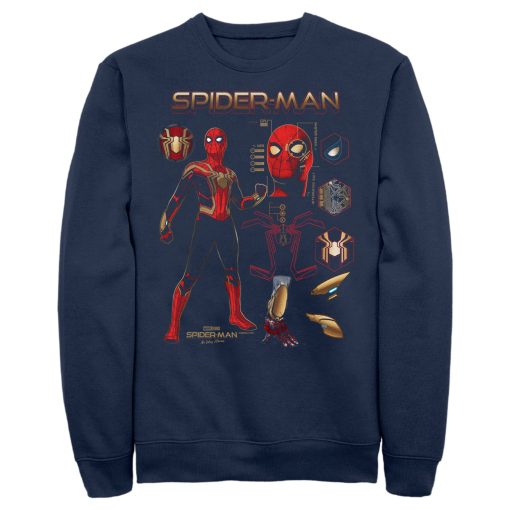 Men’s Marvel Spider-Man No Way Home Iron Suit Gear Sweatshirt