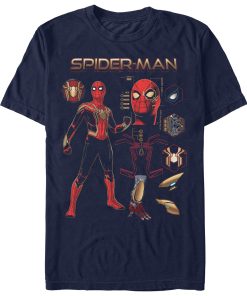 Men’s Marvel Spider-Man No Way Home Iron Suit Gear T-Shirt