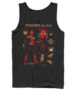 Men’s Marvel Spider-Man No Way Home Iron Suit Gear Tank Top