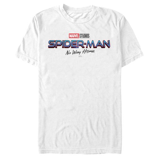 Men’s Marvel Spider-Man No Way Home Logo White T-Shirt