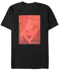 Men’s Marvel Spider-Man No Way Home Red Poster T-Shirt