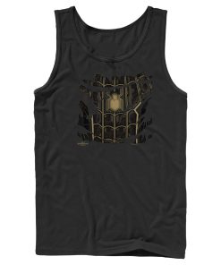 Men’s Marvel Spider-Man No Way Home Ripped Black Suit Tank Top