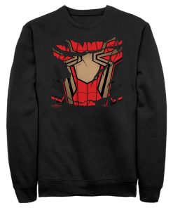 Men’s Marvel Spider-Man No Way Home Ripped Iron Suit Sweatshirt