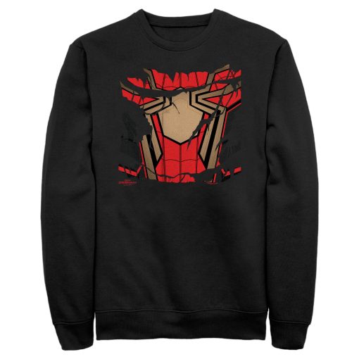 Men’s Marvel Spider-Man No Way Home Ripped Iron Suit Sweatshirt