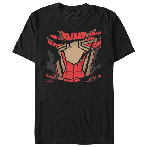 Men’s Marvel Spider-Man No Way Home Ripped Iron Suit T-Shirt