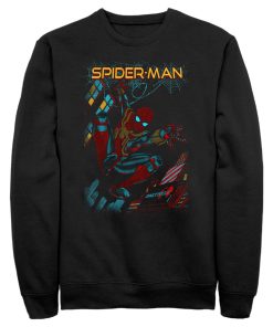 Men’s Marvel Spider-Man No Way Home Slinging Cover Sweatshirt