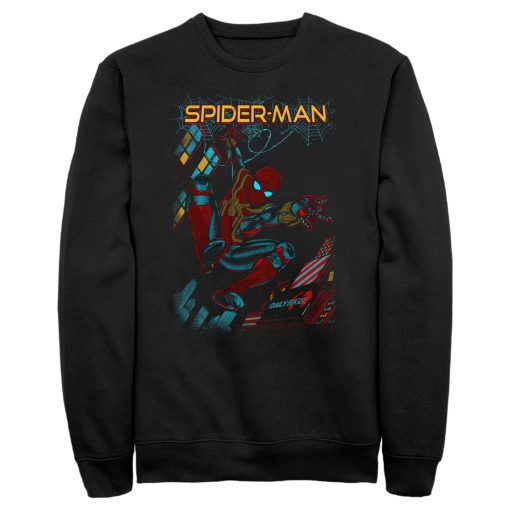 Men’s Marvel Spider-Man No Way Home Slinging Cover Sweatshirt