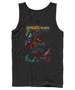 Men’s Marvel Spider-Man No Way Home Slinging Cover Tank Top