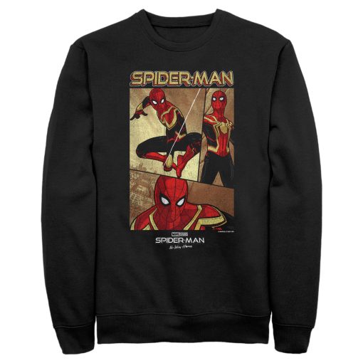 Men’s Marvel Spider-Man No Way Home Three Panel Poster Sweatshirt