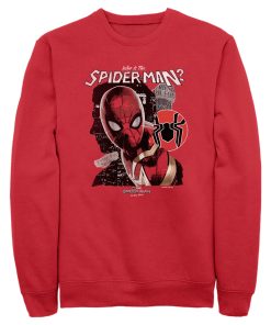 Men’s Marvel Spider-Man No Way Home Who is the Spider-Man Sweatshirt