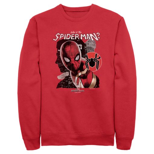 Men’s Marvel Spider-Man No Way Home Who is the Spider-Man Sweatshirt