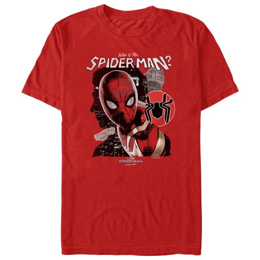 Men’s Marvel Spider-Man No Way Home Who is the Spider-Man T-Shirt