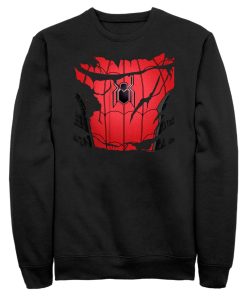 Men’s Marvel Spiderman No Way Home Ripped Costume Sweatshirt