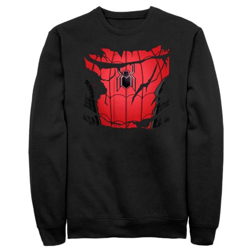 Men’s Marvel Spiderman No Way Home Ripped Costume Sweatshirt