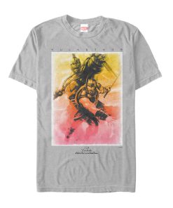 Men’s Marvel Thor Ragnarok Hulk Watercolor Print T-Shirt