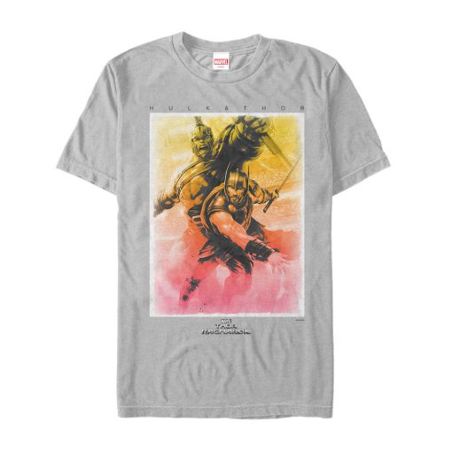 Men’s Marvel Thor Ragnarok Hulk Watercolor Print T-Shirt