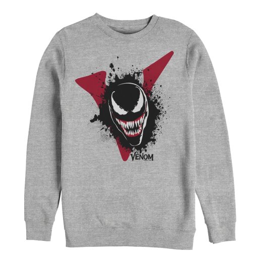 Men’s Marvel Venom Film Splatter Portrait Sweatshirt