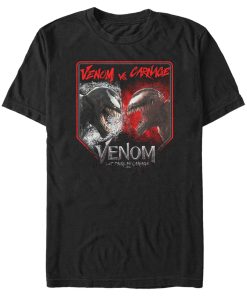 Men’s Marvel Venom Let There be Carnage Battle Time Venom Vs Carnage T-Shirt