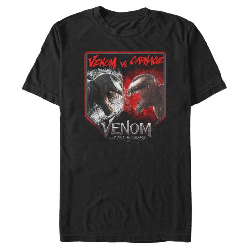 Men’s Marvel Venom Let There be Carnage Battle Time Venom Vs Carnage T-Shirt