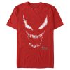 Men’s Marvel Venom Let There be Carnage Big White and Red face T-Shirt