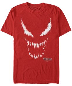 Men’s Marvel Venom Let There be Carnage Big White and Red face T-Shirt
