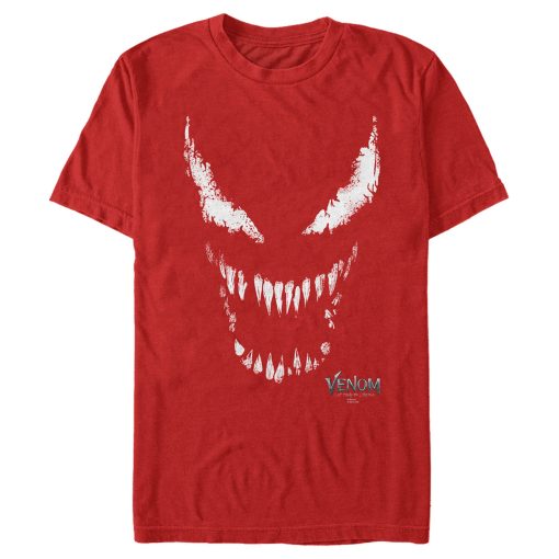 Men’s Marvel Venom Let There be Carnage Big White and Red face T-Shirt