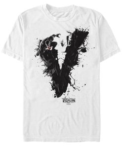 Men’s Marvel Venom Let There be Carnage Black V Splatter T-Shirt