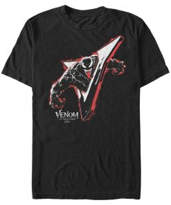 Men’s Marvel Venom Let There be Carnage Shiny V T-Shirt