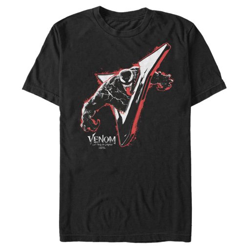 Men’s Marvel Venom Let There be Carnage Shiny V T-Shirt