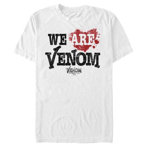 Men’s Marvel Venom Let There be Carnage We are Venom Heart T-Shirt