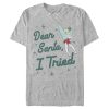 Men’s Peter Pan Peter Pan Tinker Bell Dear Santa, I Tried T-Shirt
