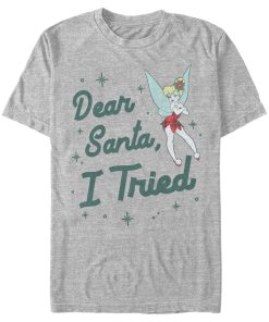 Men’s Peter Pan Peter Pan Tinker Bell Dear Santa, I Tried T-Shirt