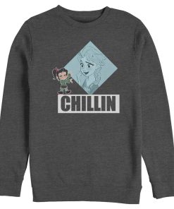 Men’s Ralph Breaks the Internet Elsa Chillin Frame Sweatshirt